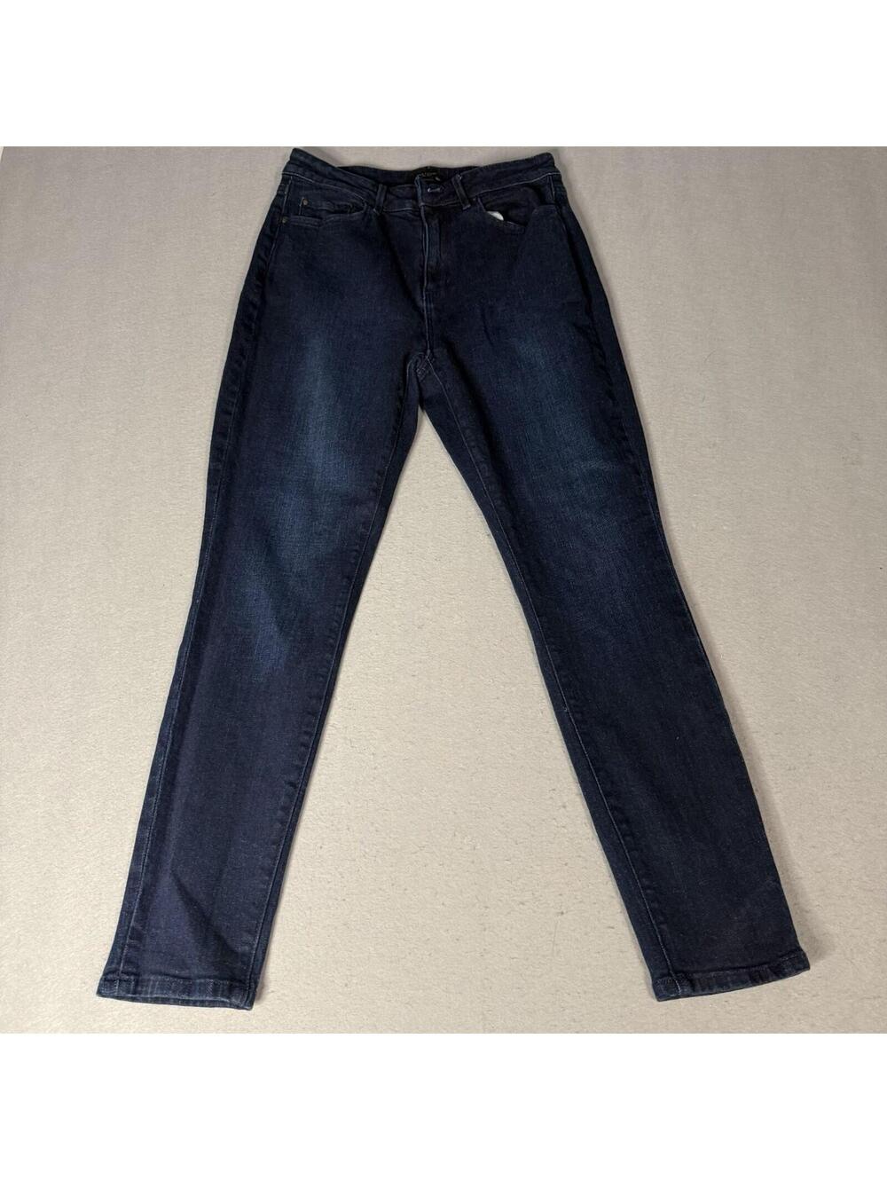 Ann‎ Taylor Factory Women’s Jeans 4 Dark Wash Straight Leg Stretch Denim Pants